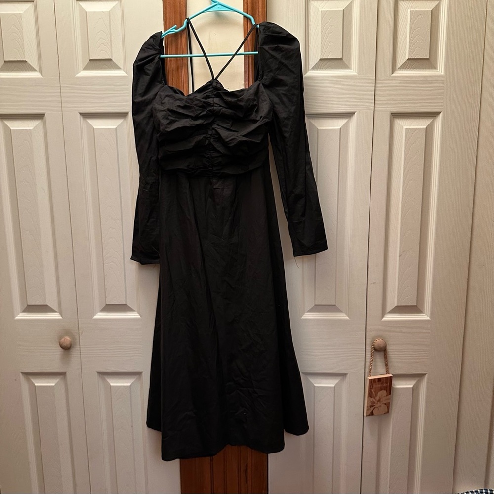 ASTR The Label Cinched Halter Tie Midi Dress - Picture 3 of 6